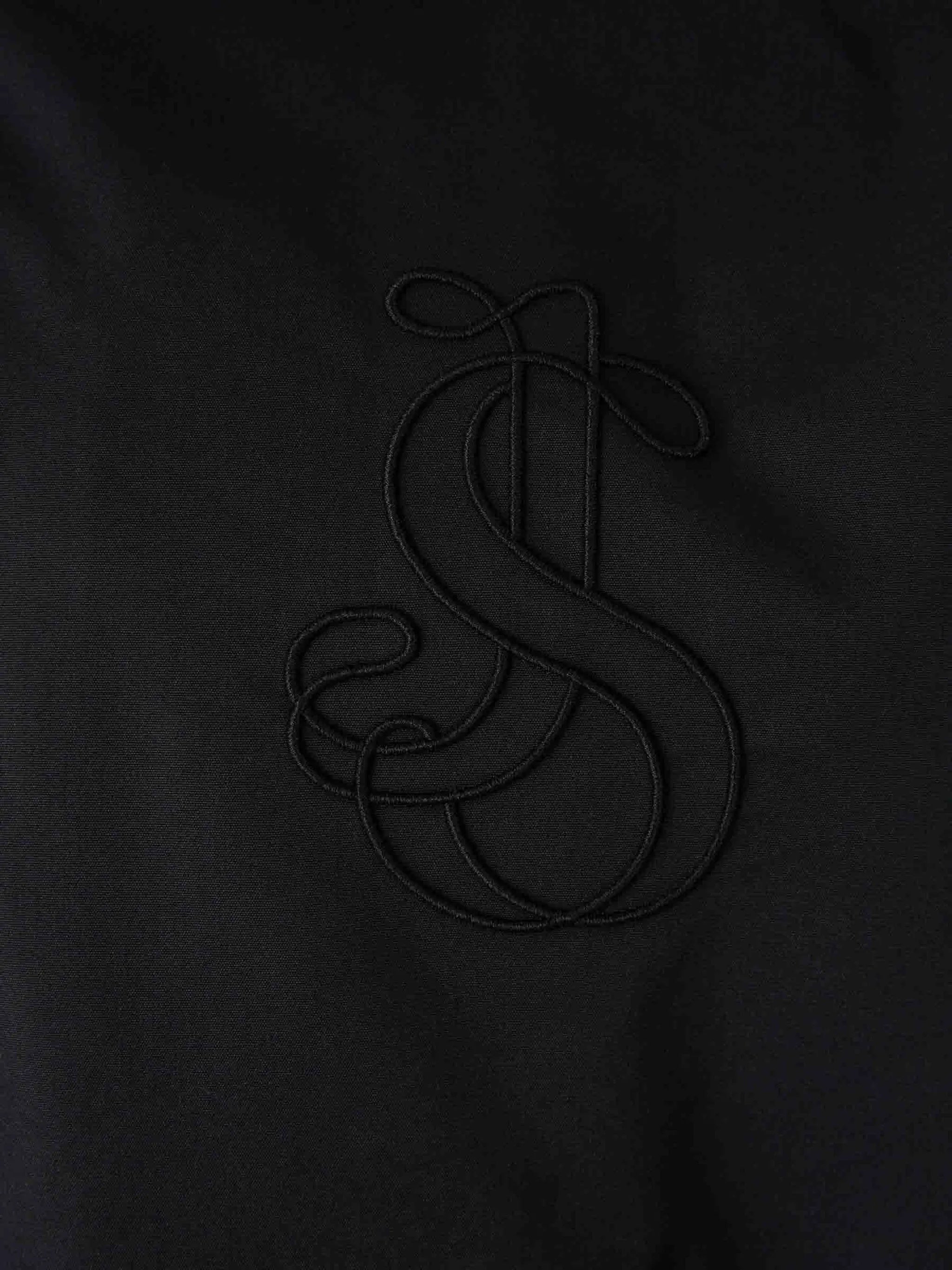 Black Sleek Minimalist Bomber Jacket