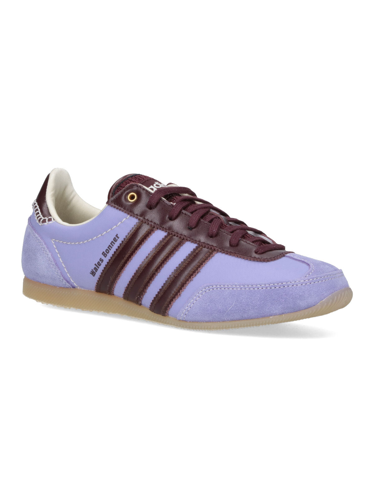 "Japan" Sneakers, In Purple Leather, Round Toe