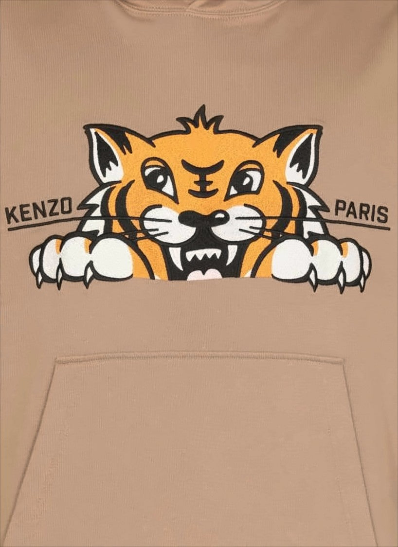 Relaxed Fit Graphic Hoodie with Front Kangaroo Pocket