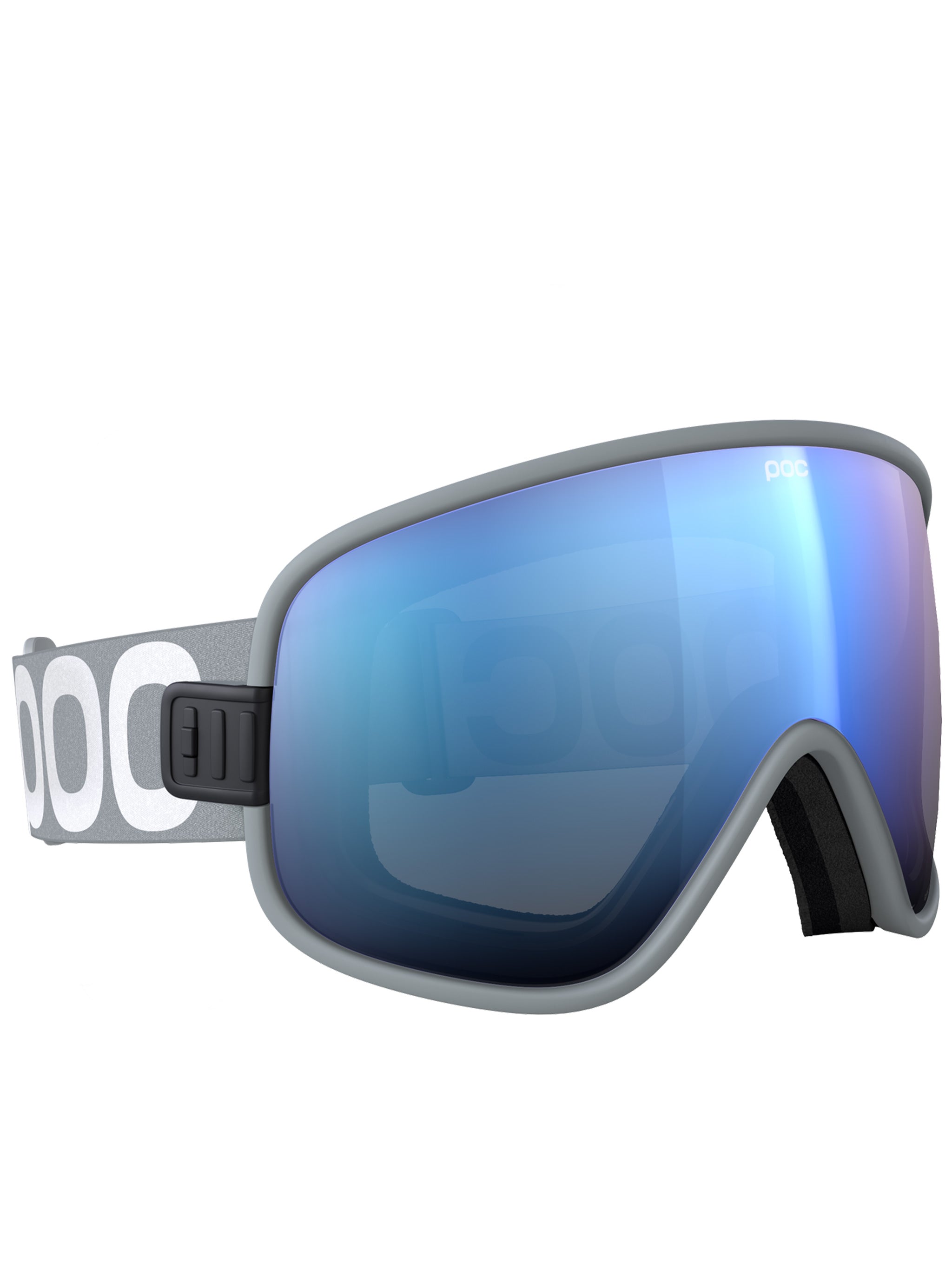 Grey Vitrea Wraparound Blue Mirrored Goggle