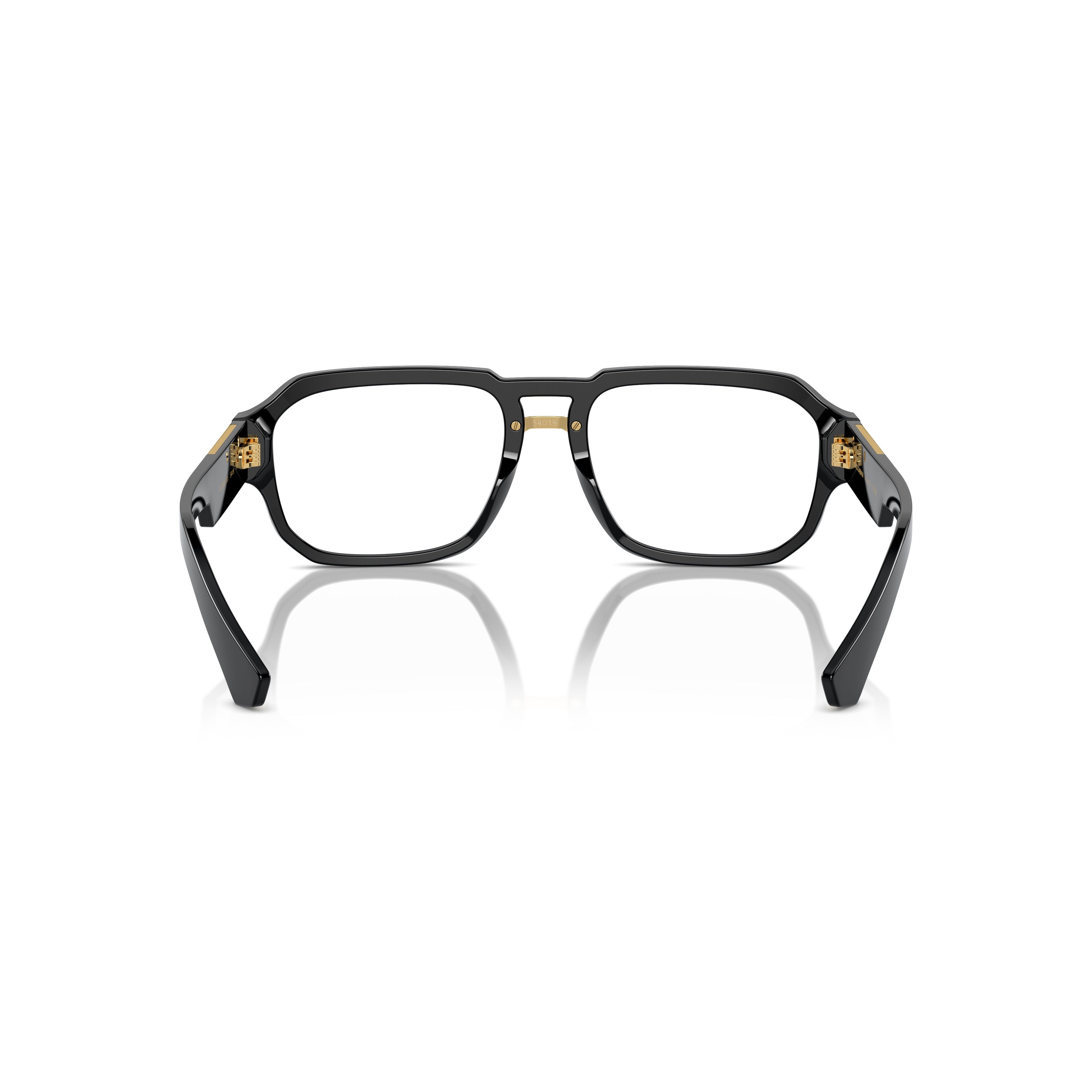0dg3389 Rectangular Black Acetate Eyeglasses