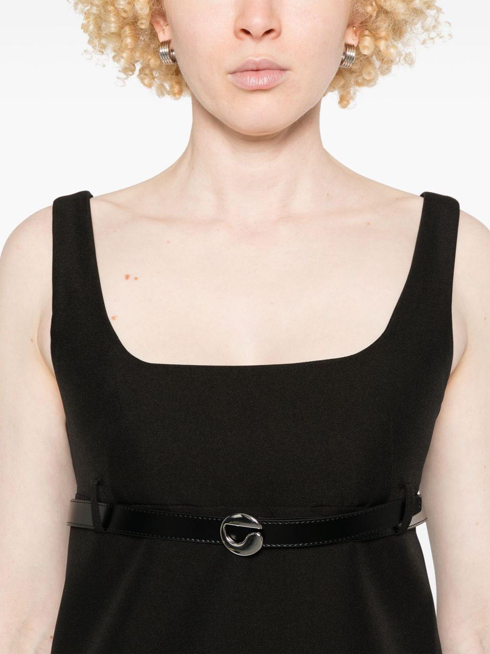 Mini Dress with Square Neckline