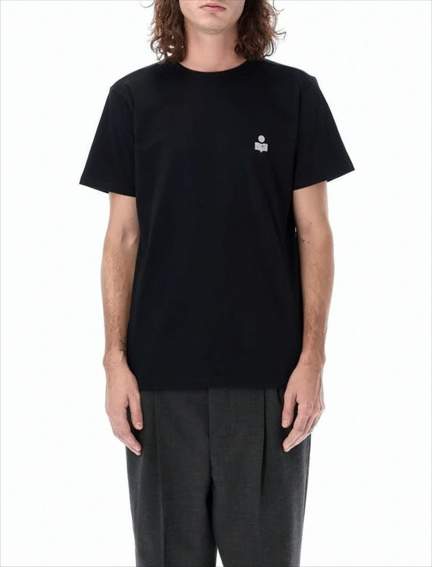 Classic Short-Sleeve T-Shirt with Subtle Logo Accents
