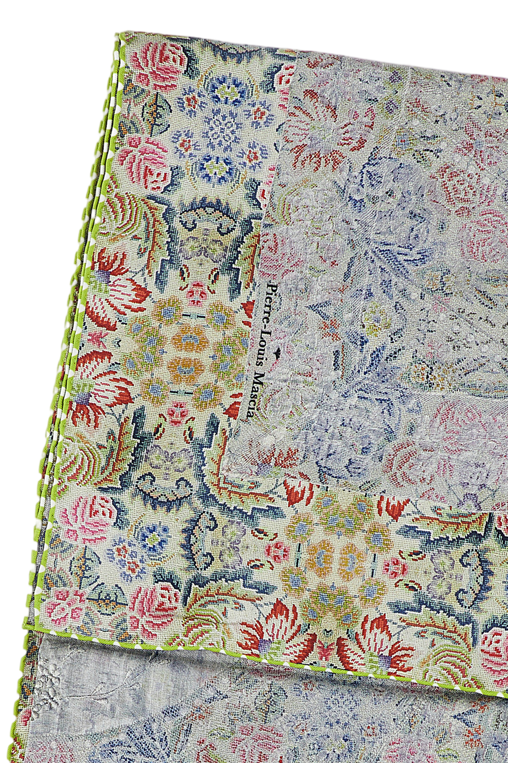 Silk Bandana Scarf With Floral Print