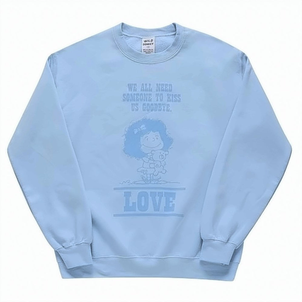 Relaxed-Fit Long-Sleeved Sweatshirt with Graphic Print