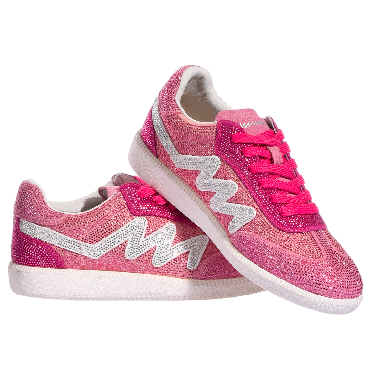 Handmade Imperial Pink Gradient Sneakers