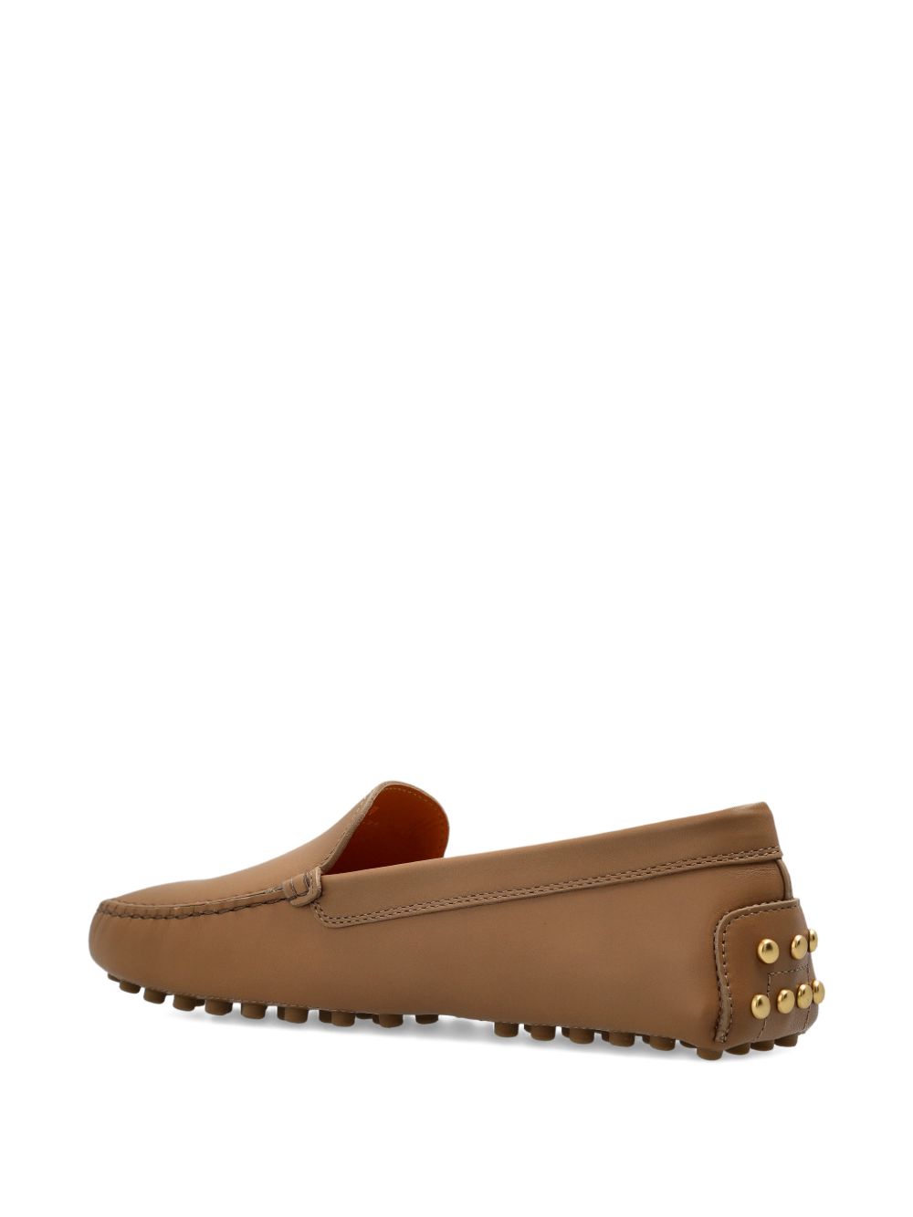 Minimalist Leather Loafers with Moccasin Toe Design