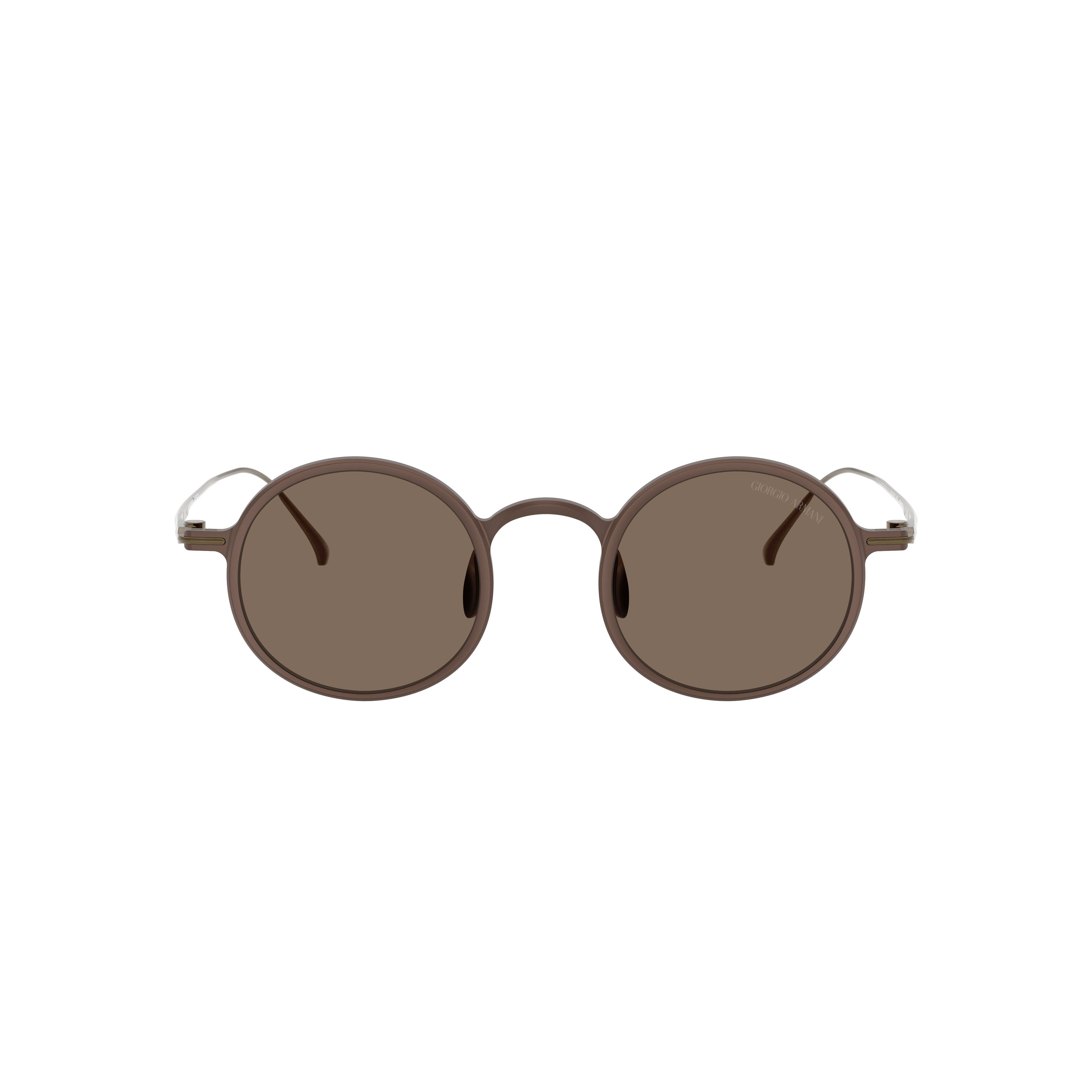 0ar6173t Round Titanium Sunglasses with Tinted Lenses