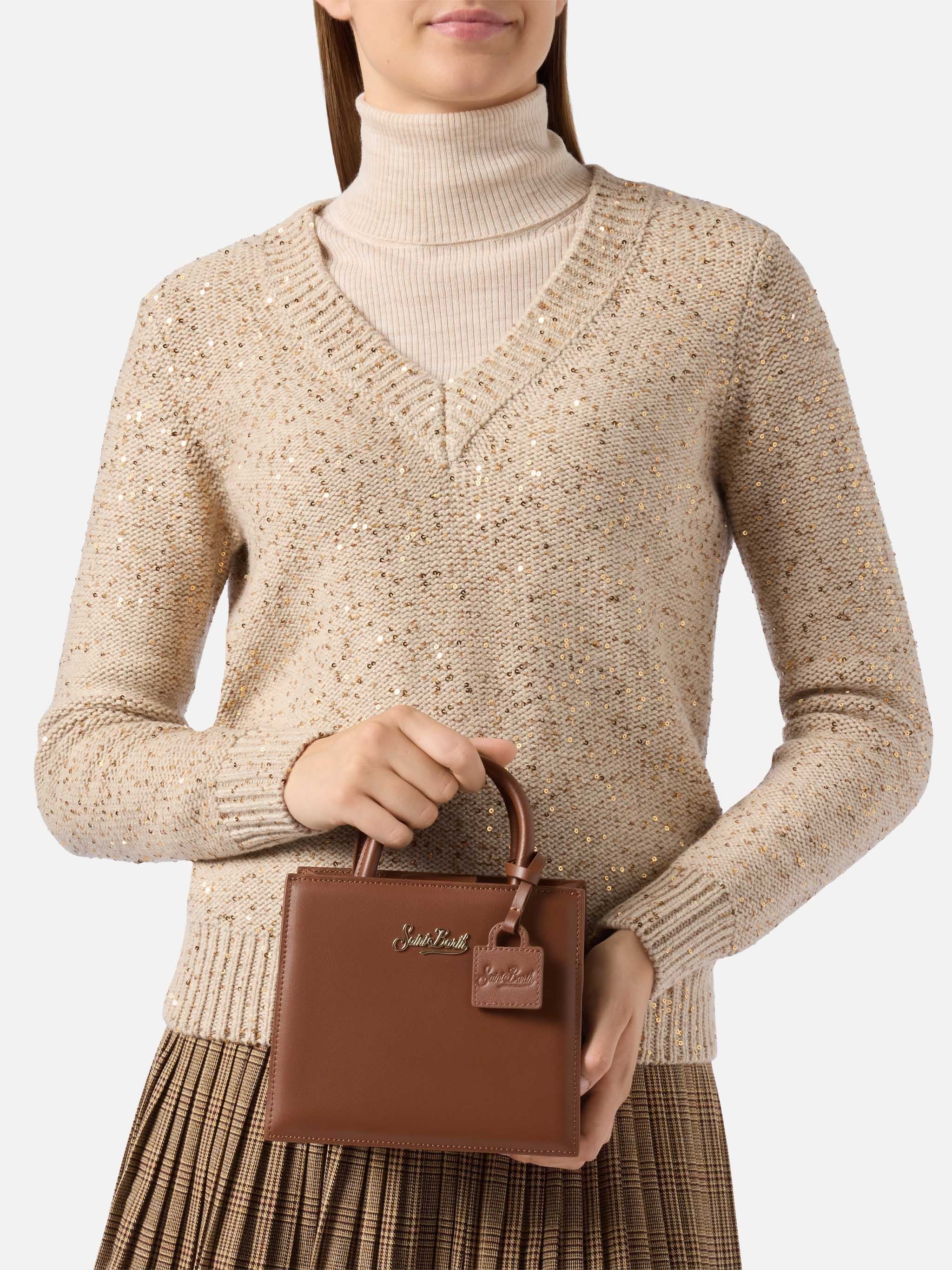 Mini Structured Shop Bag With Detachable Strap