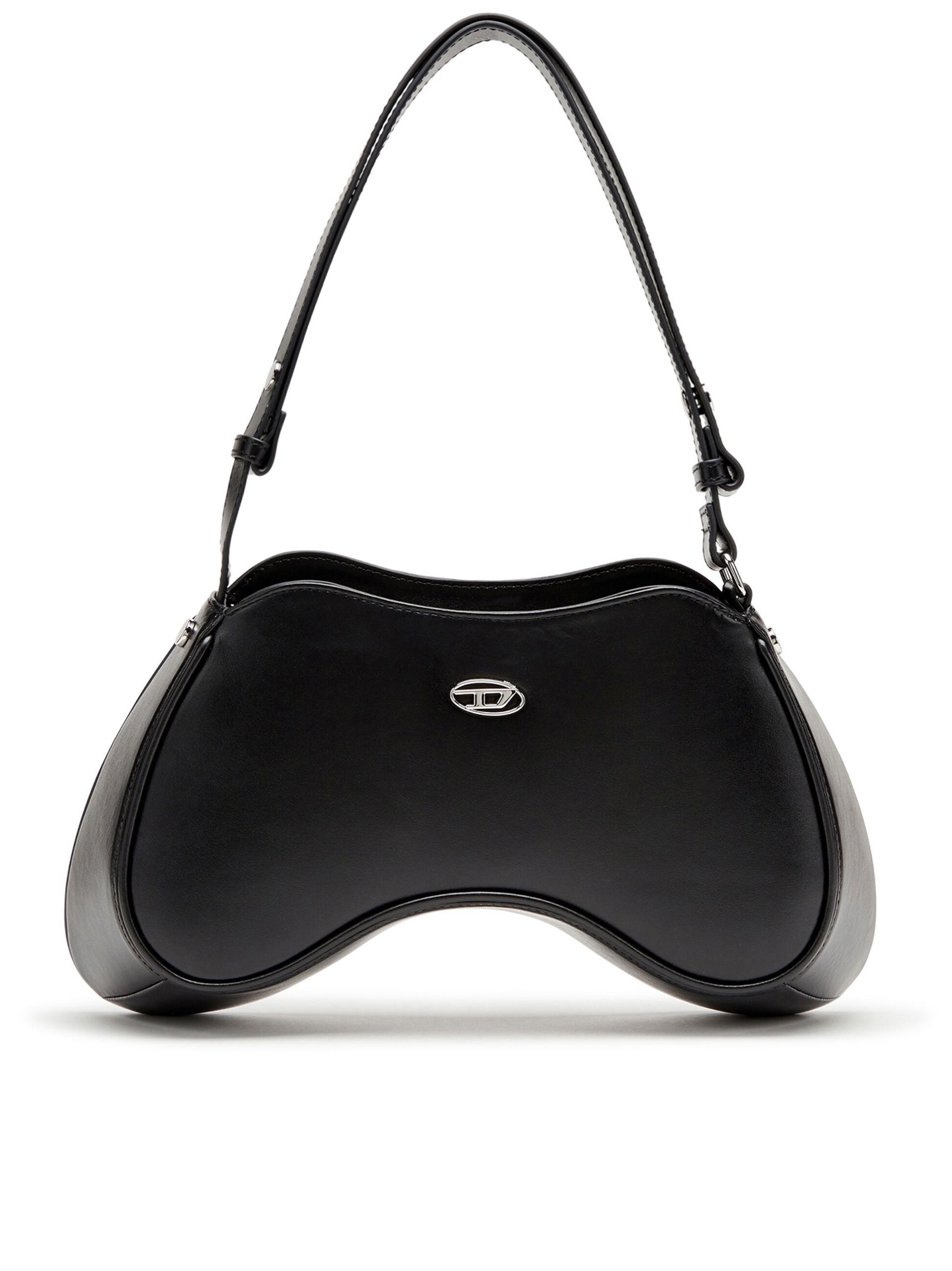 Black Play Game Controller Leather Bag