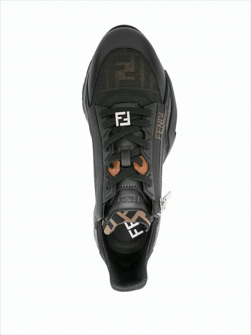 Low-Profile Sneakers With Angular Design