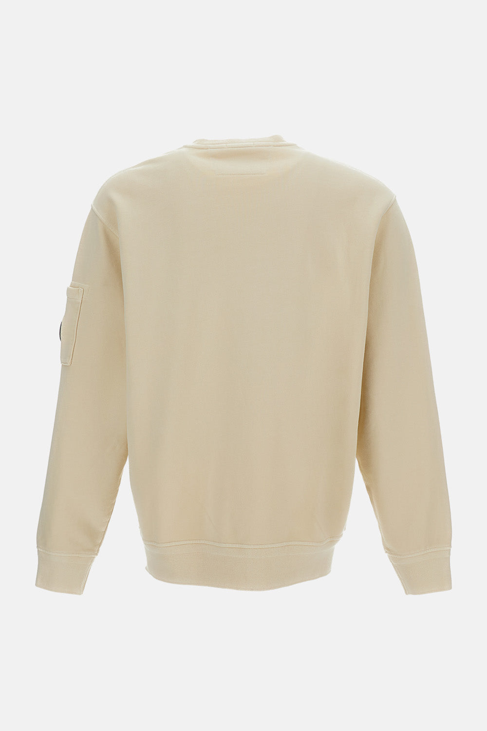 Cotton Diagonal Fleece Crewneck Lens Sweatshirt