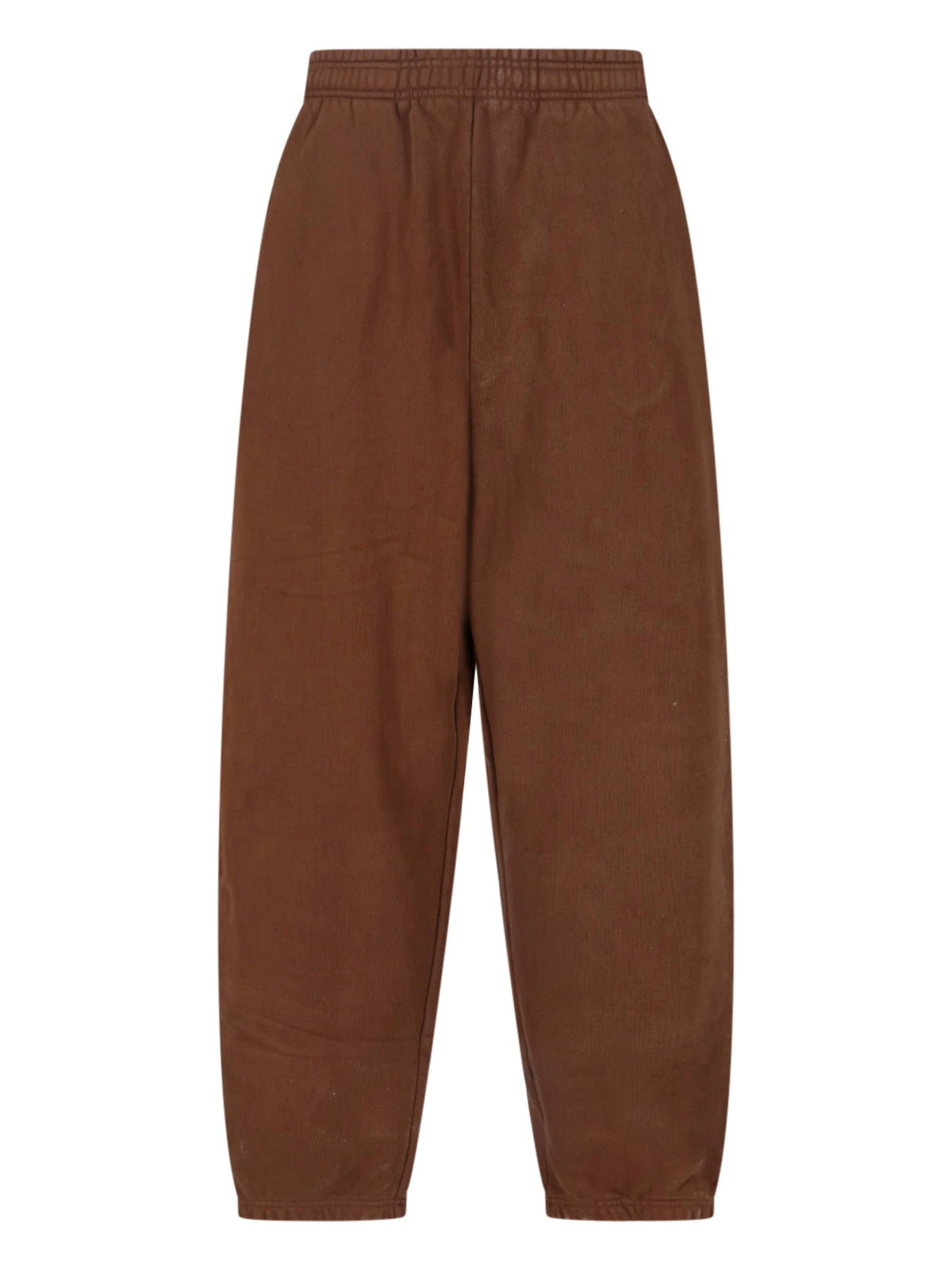 Brown Relaxed Fit Cotton Sports Trousers