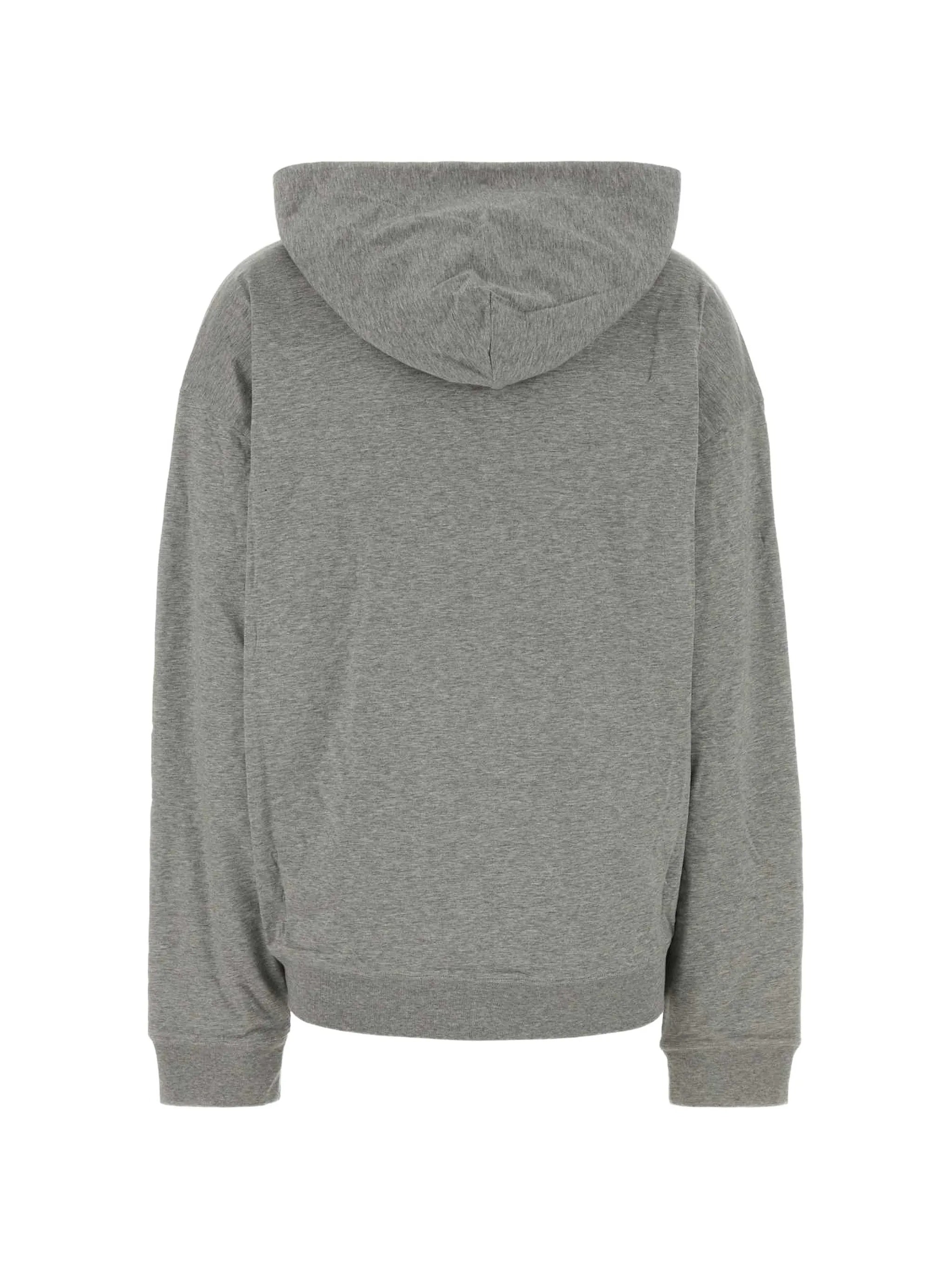 Zip-Up Hoodie with Relaxed Fit and Signature Patch
