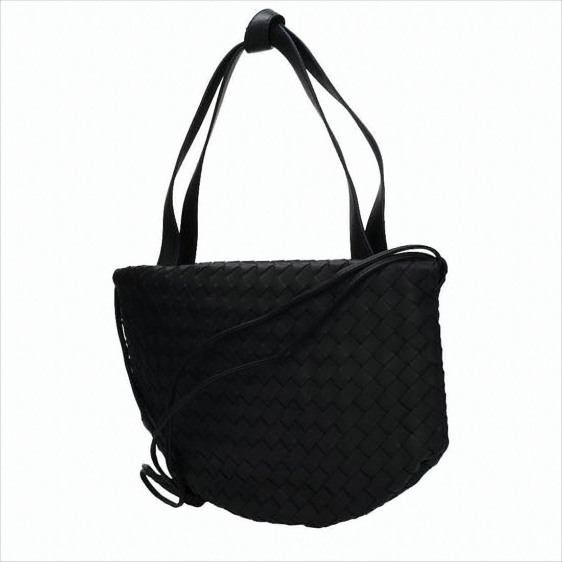 Woven Lambskin Shoulder Bag