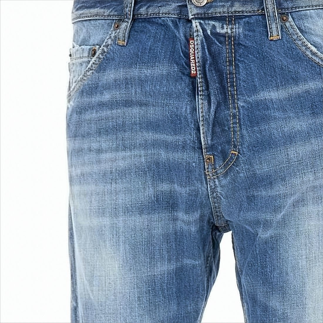 Slim-Fit Distressed Denim Jeans