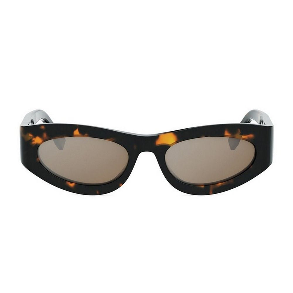 Ff Diamonds Thick Oval Acetate Sunglasses