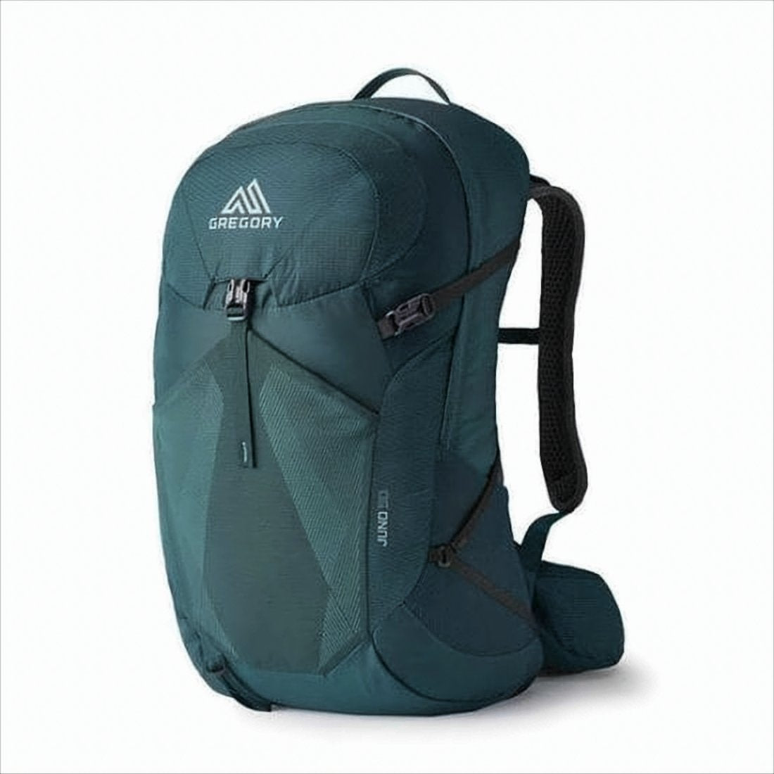 Structured Green Nylon Backpack with Secure Compartments