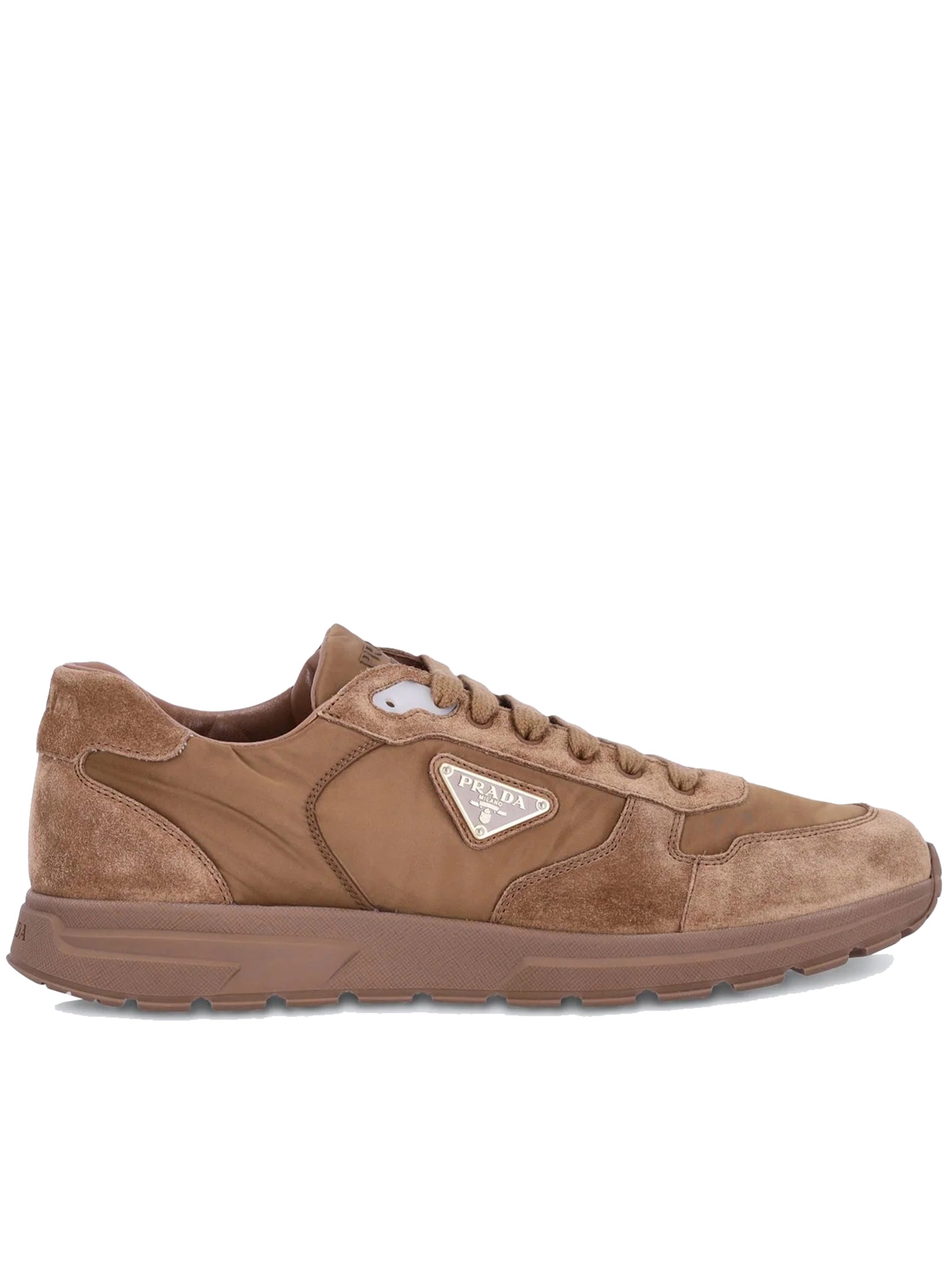 Earthy Brown Prax 2.0 Nylon/Suede Sneakers