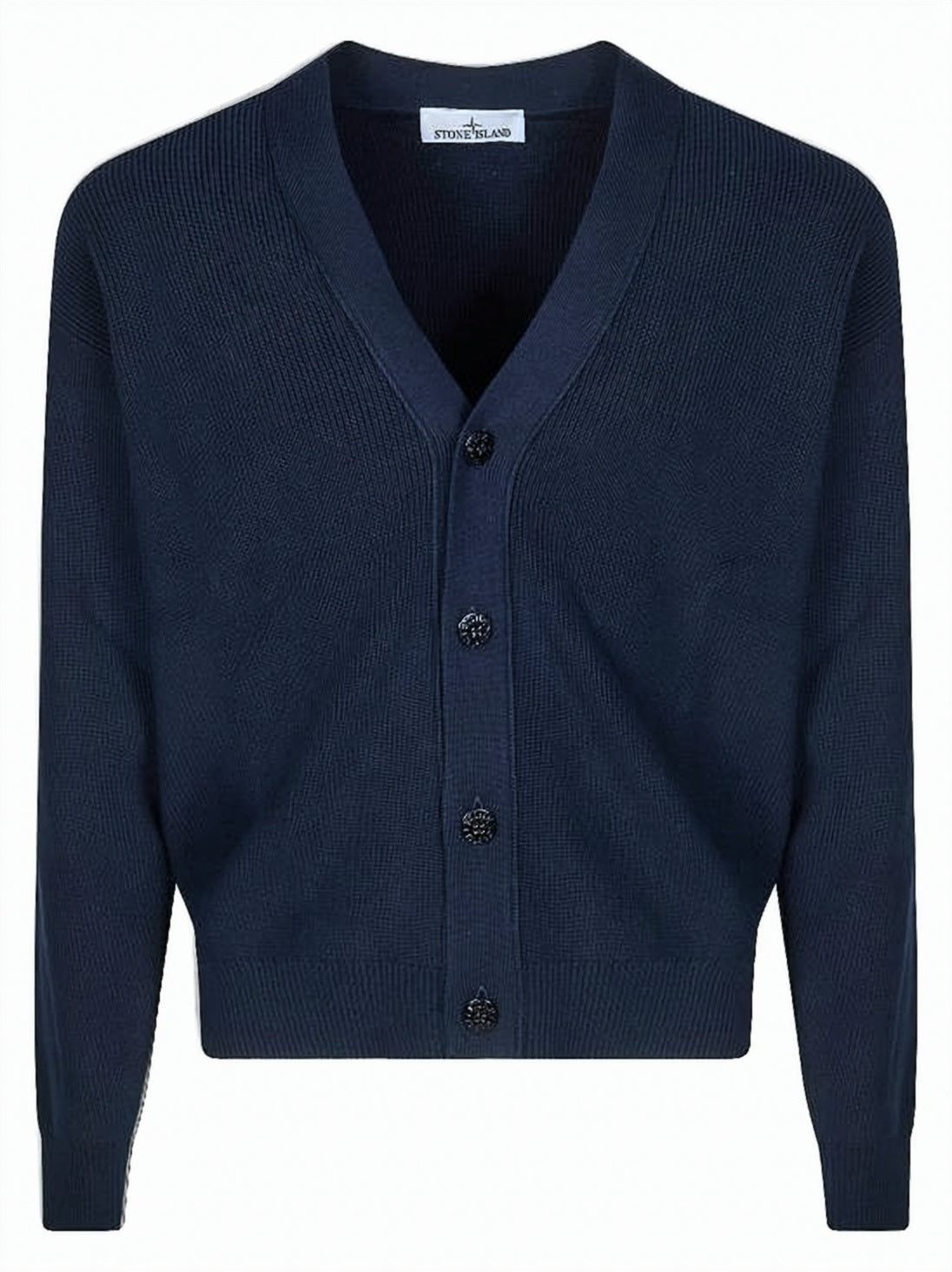 Knitted Cardigan with Deep V-Neck