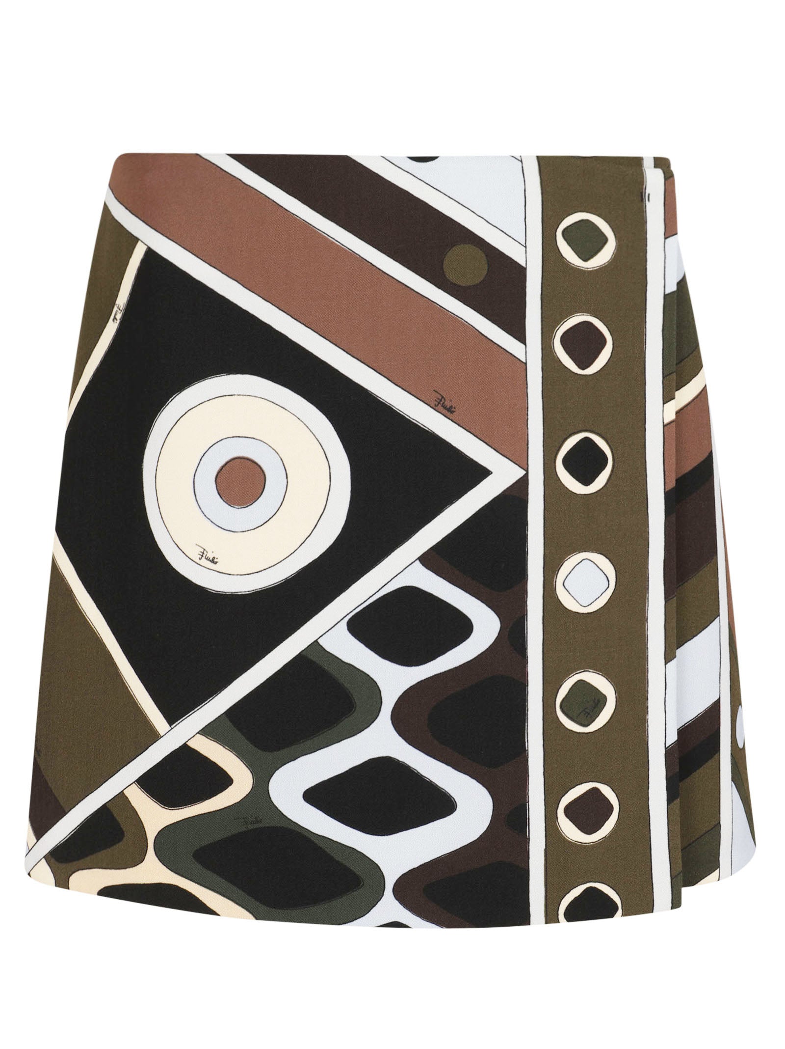 Mini Skirt with Bold Geometric Pattern