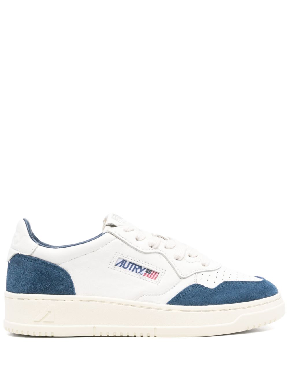 Low-Top Sneakers with Perforated Toe Box