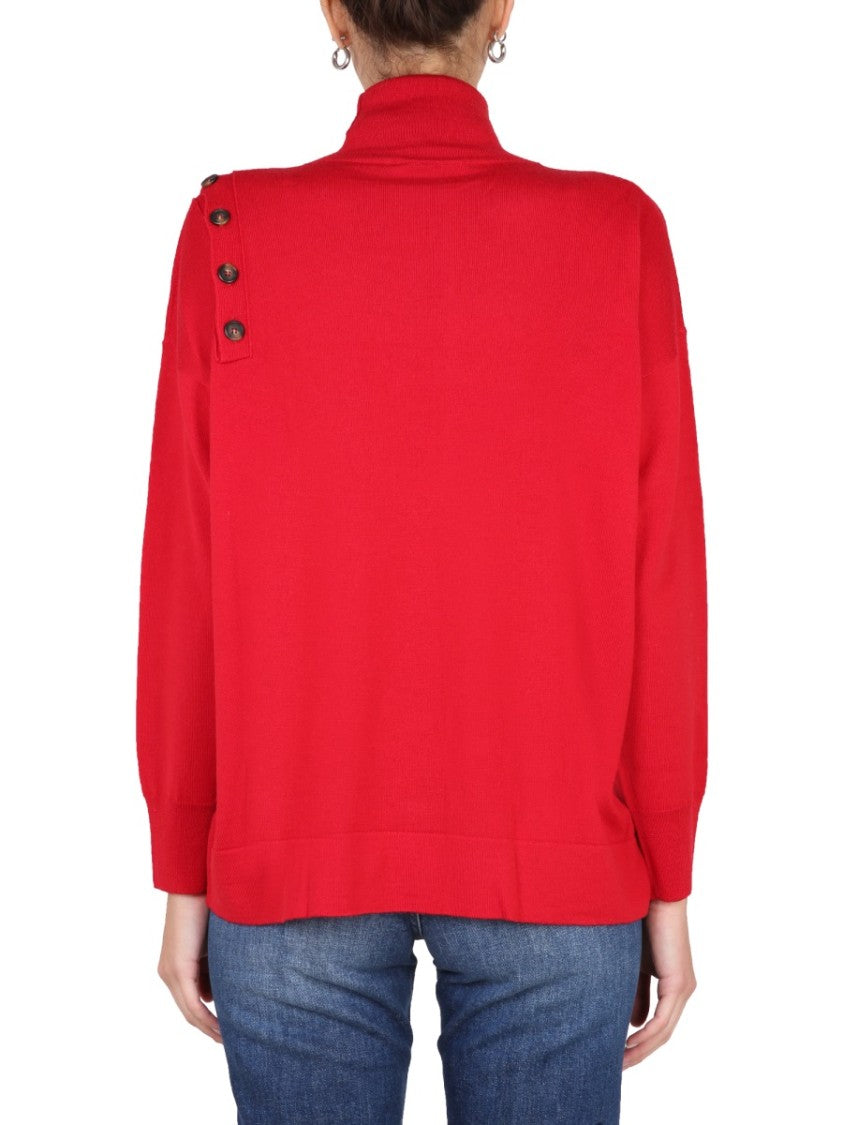 Loose-Fitting Turtleneck Shirt