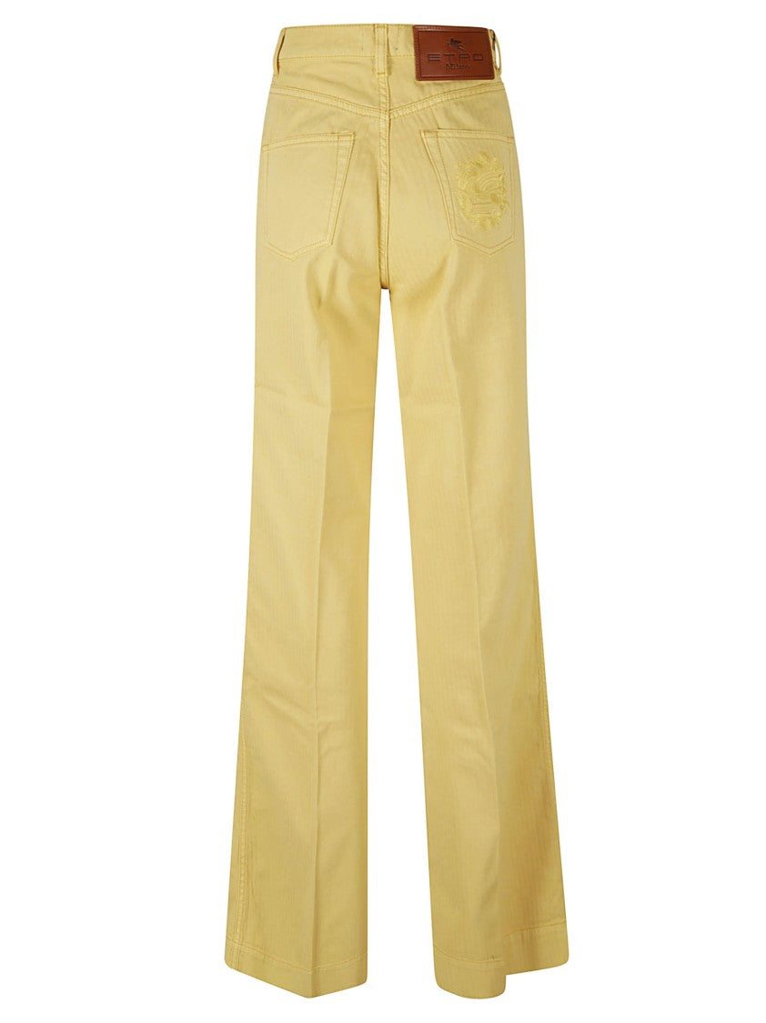 High-Waisted Trousers With Wide-Leg Silhouette