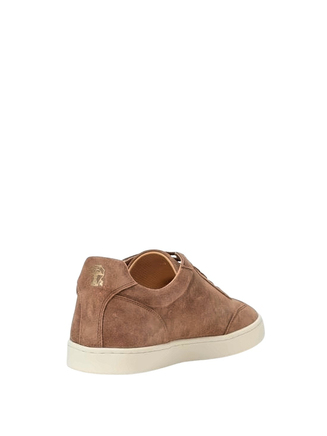 Soft Suede Low-Top Sneakers with Design