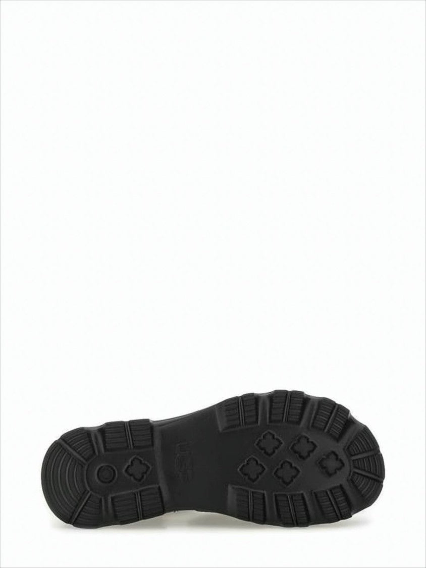 Nubuck Leather Sandals with Rugged Platform Sole