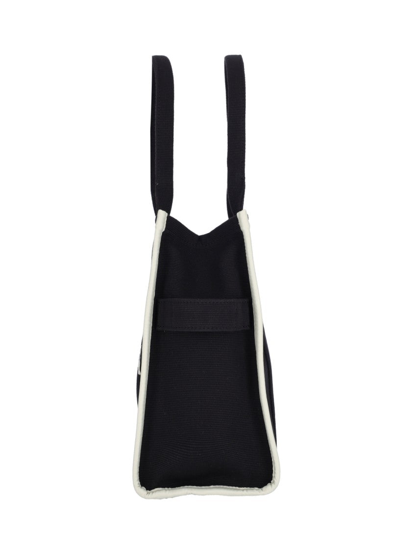 Duża torba shopper "The Jacquard Tote" – Czarna