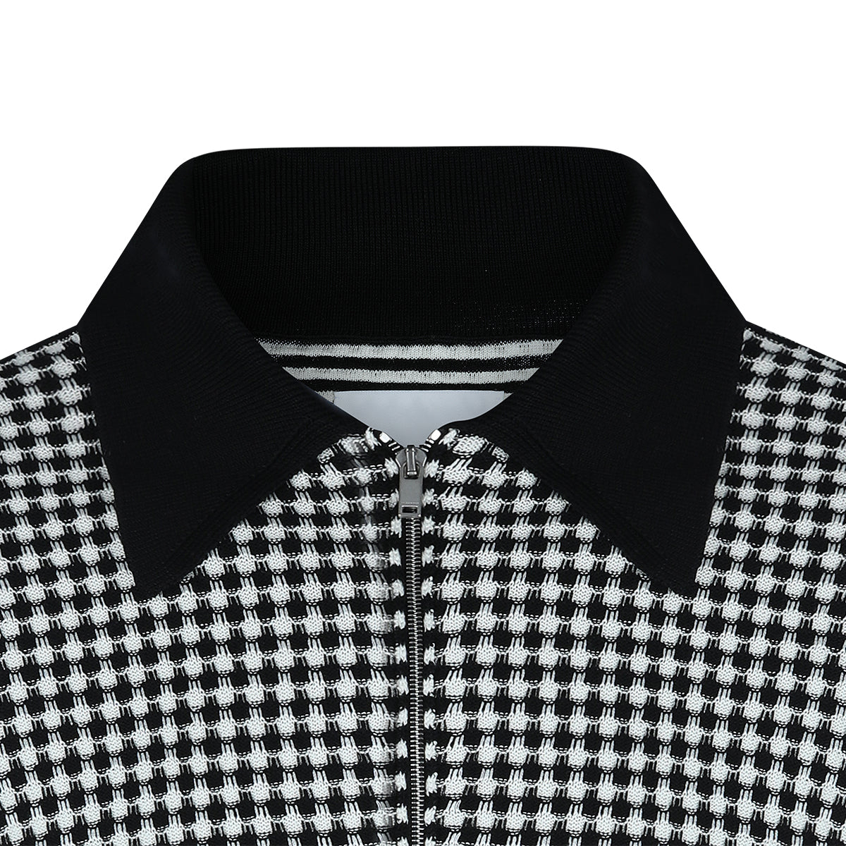 White And Black Cotton Shirt