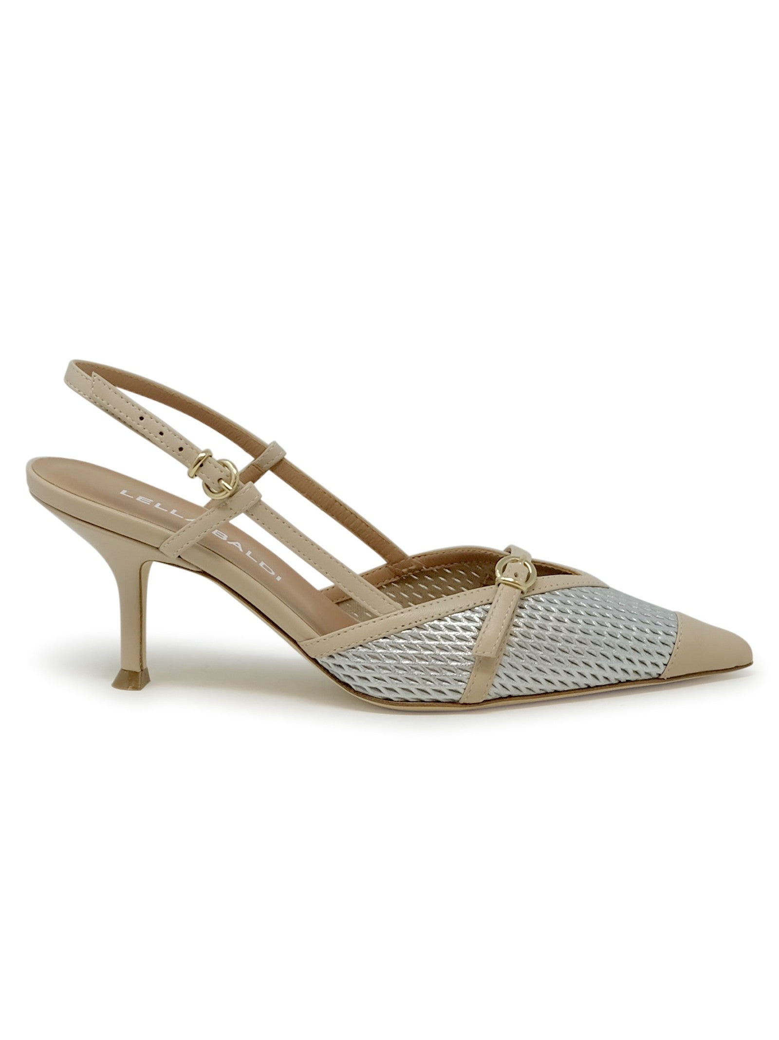 Le2597 Silver Leather Sandals