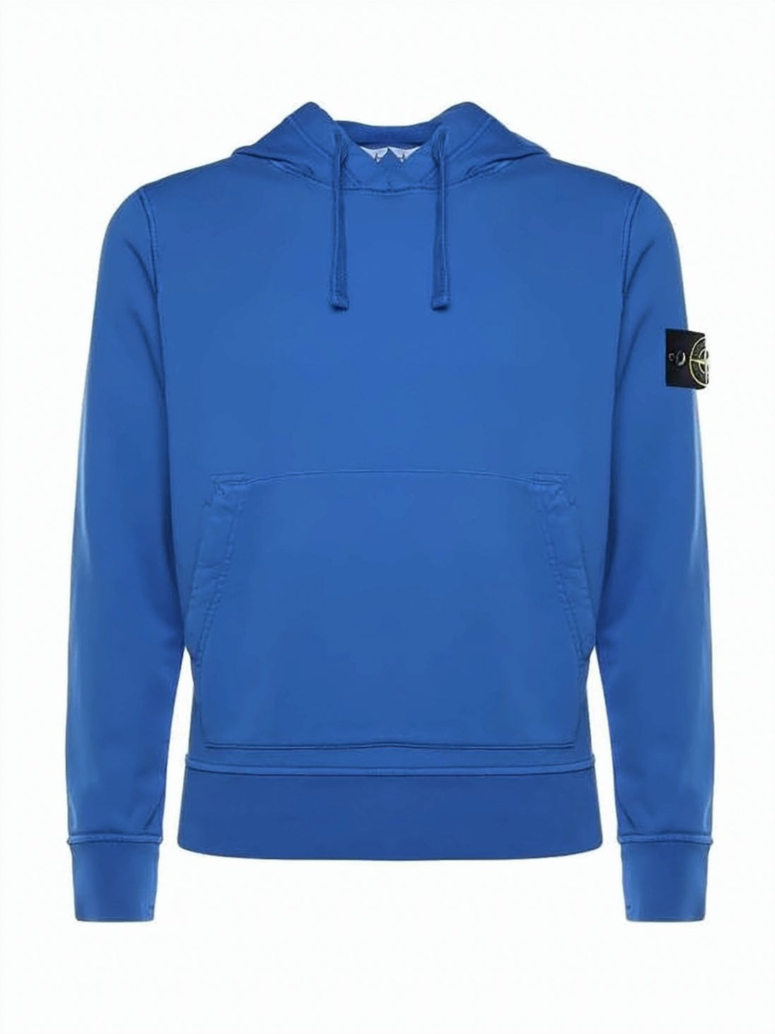 Dynamic Blue Cotton Hoodie