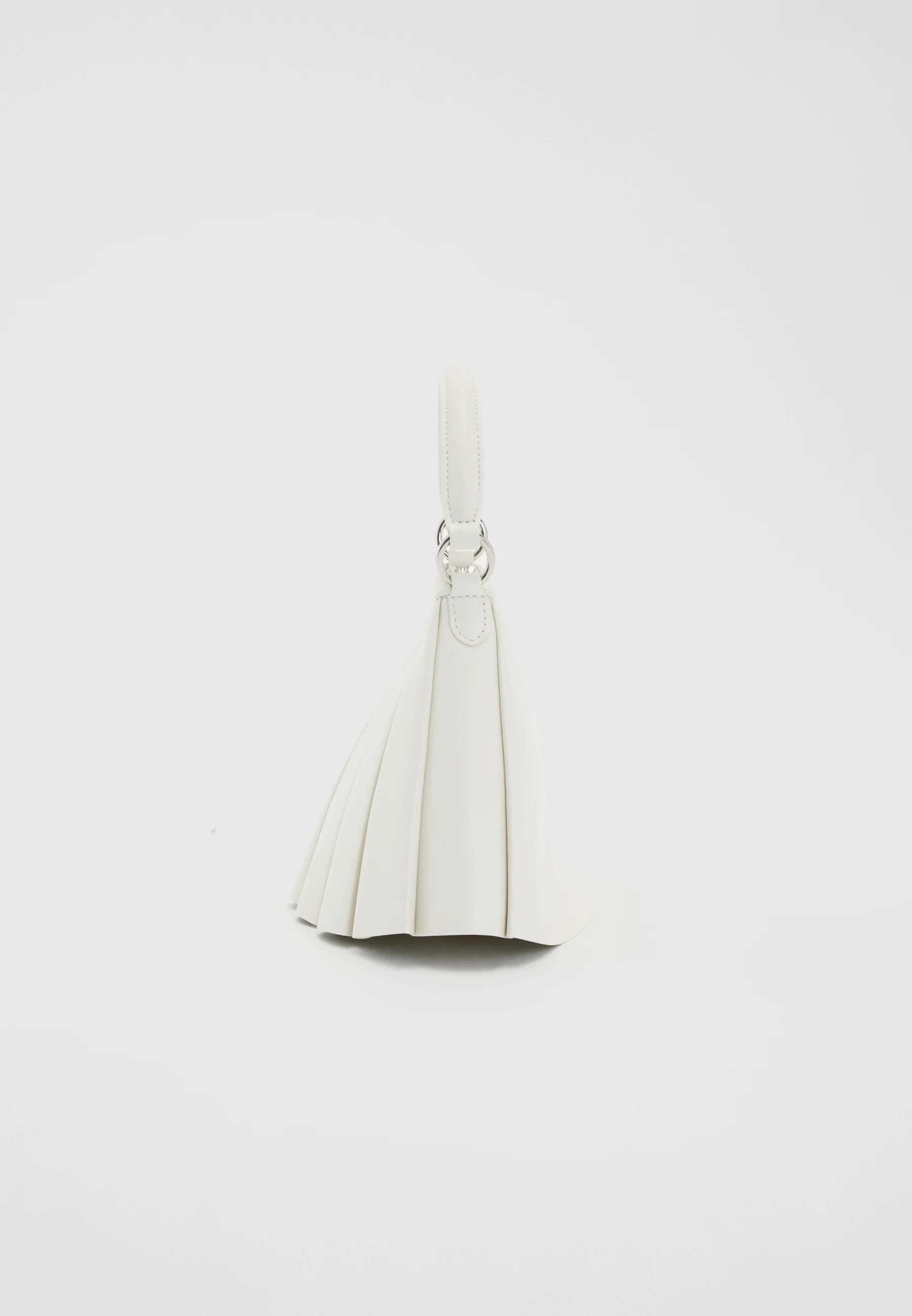 White Lenglen Leather Shoulder Bag