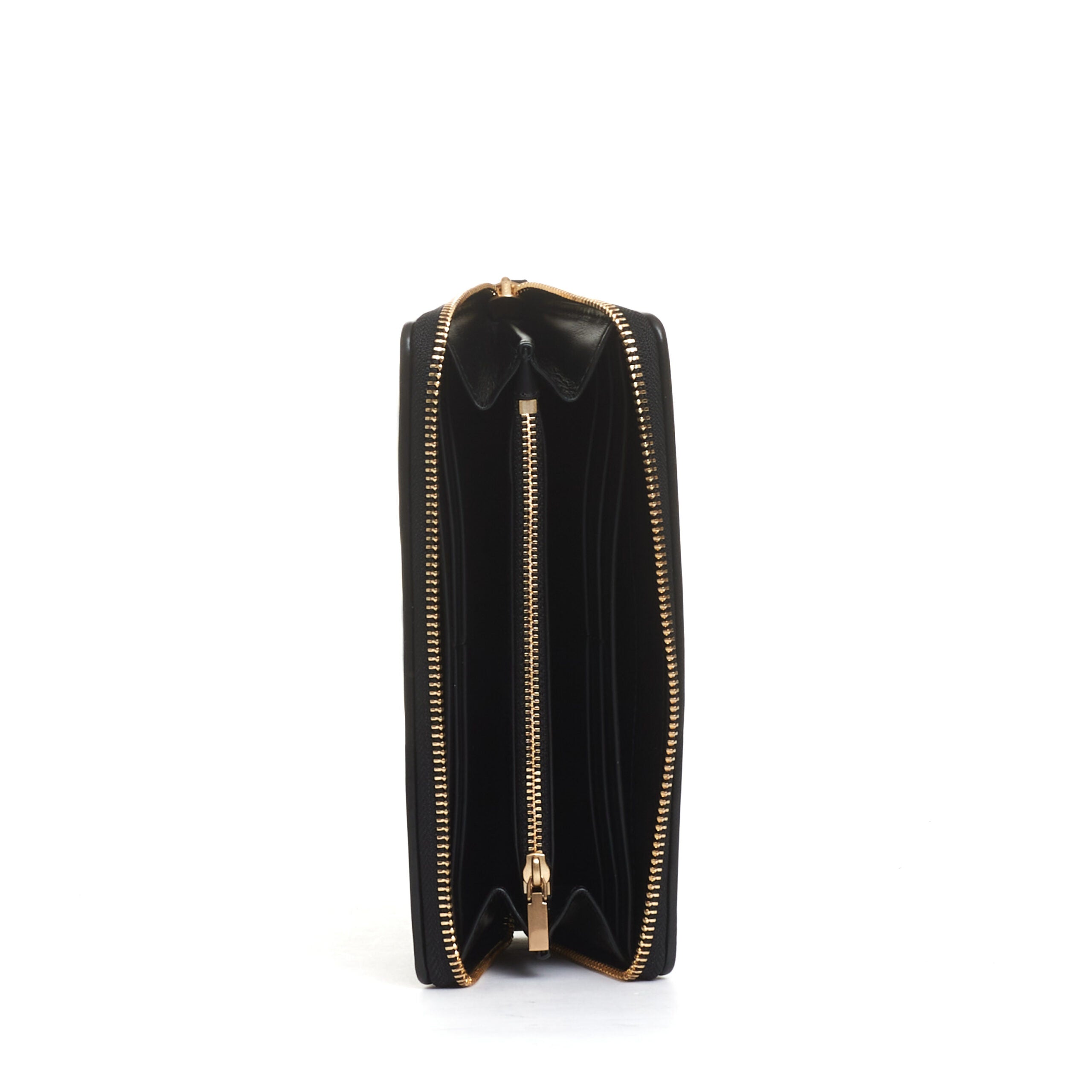 Black Continental Zip Wallet