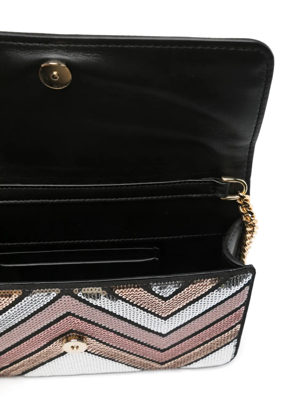 Textured Woven Missoni Bag With Intricate Zigzag Motifs