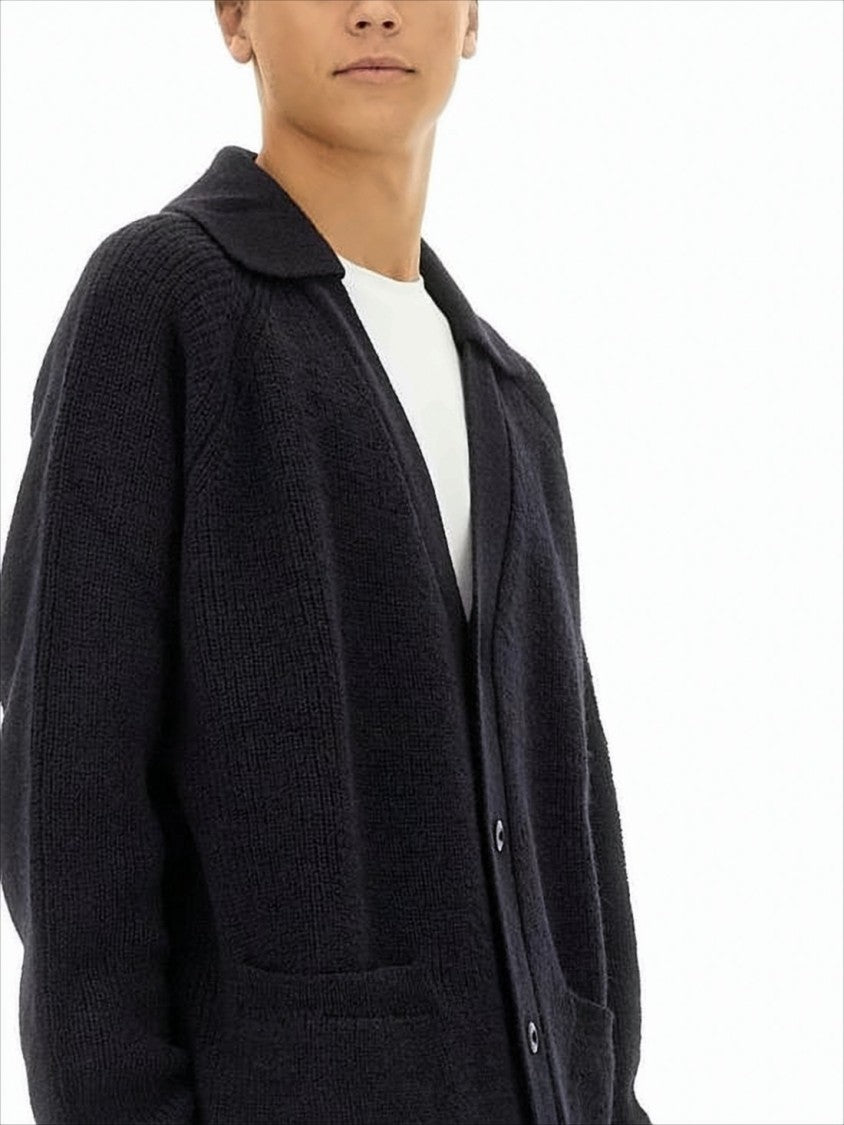Relaxed Fit Knitted Cardigan With Button-Down Front