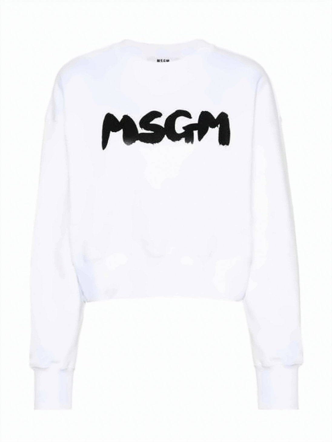 Cropped Long-Sleeve T-Shirt with Graphic Print