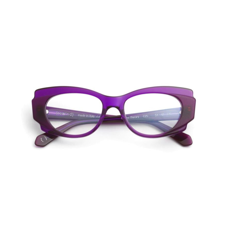 Chaos Theory Bold Cat-Eye Glasses with Thick Acetate Frame