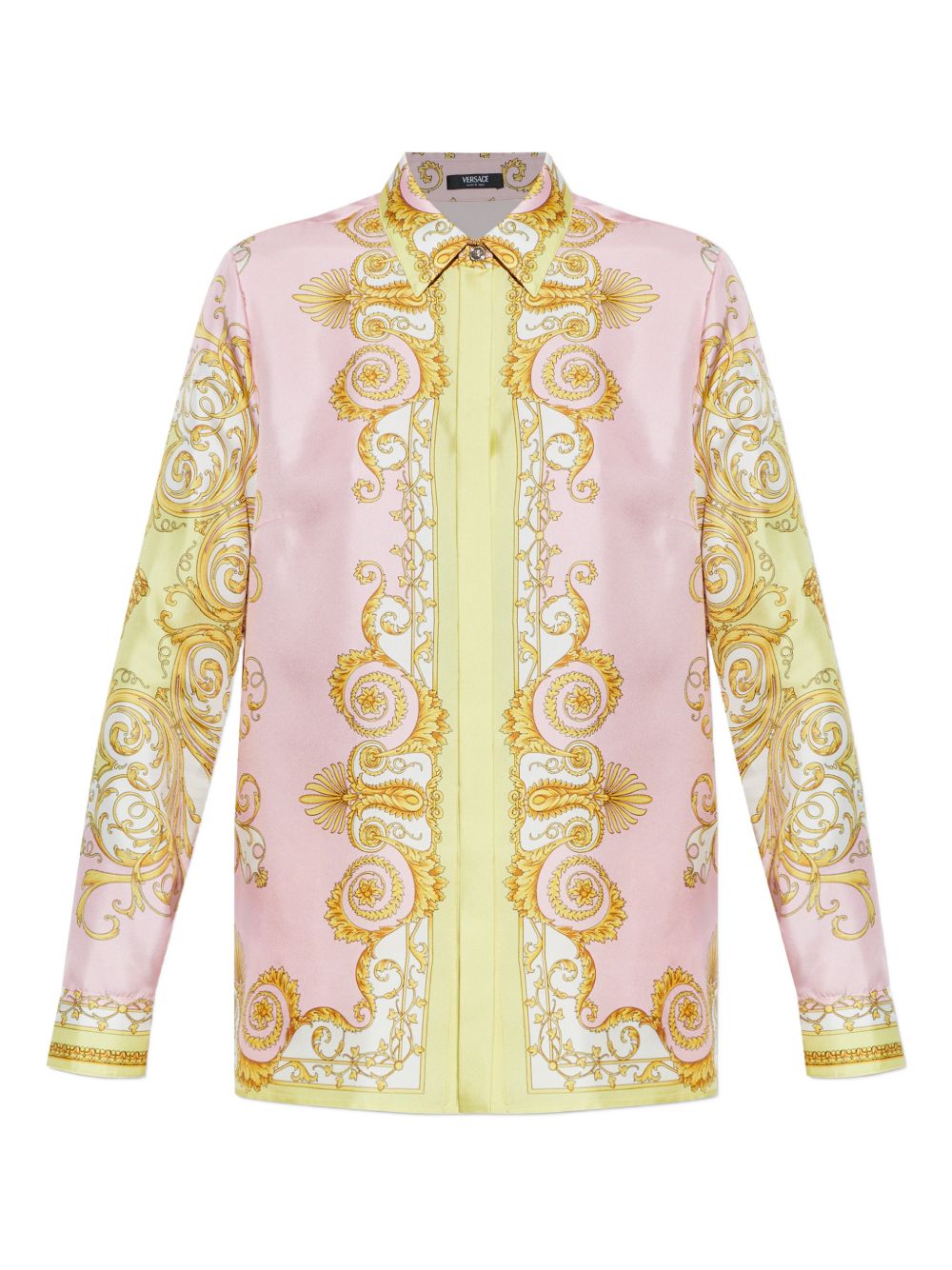 Baroque-Inspired Silk And Nylon Long-Sleeved Top