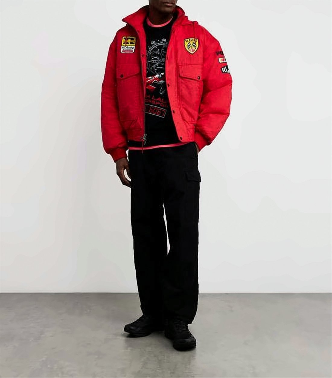 Vibrant Red Short Padded Jacket