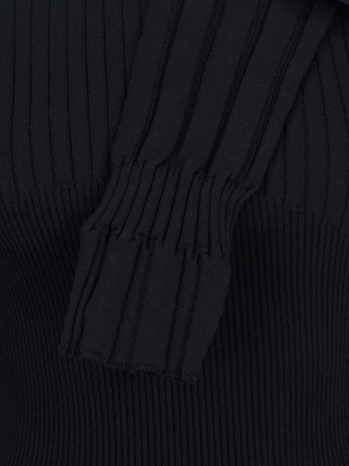 Buttoned Sweater – Black