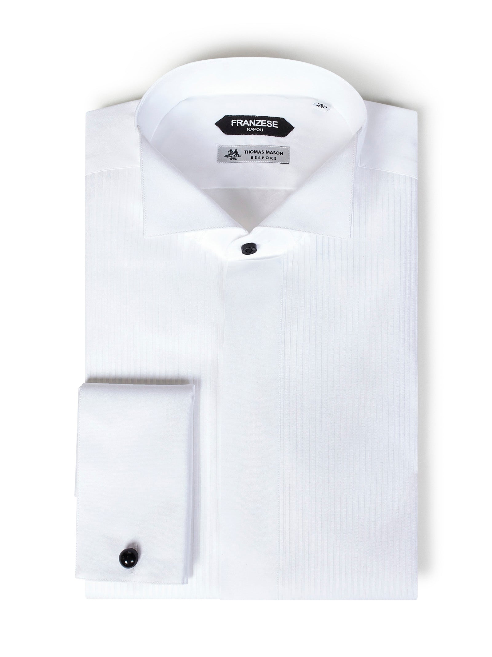 Tuxedo-Style White Formal Shirt