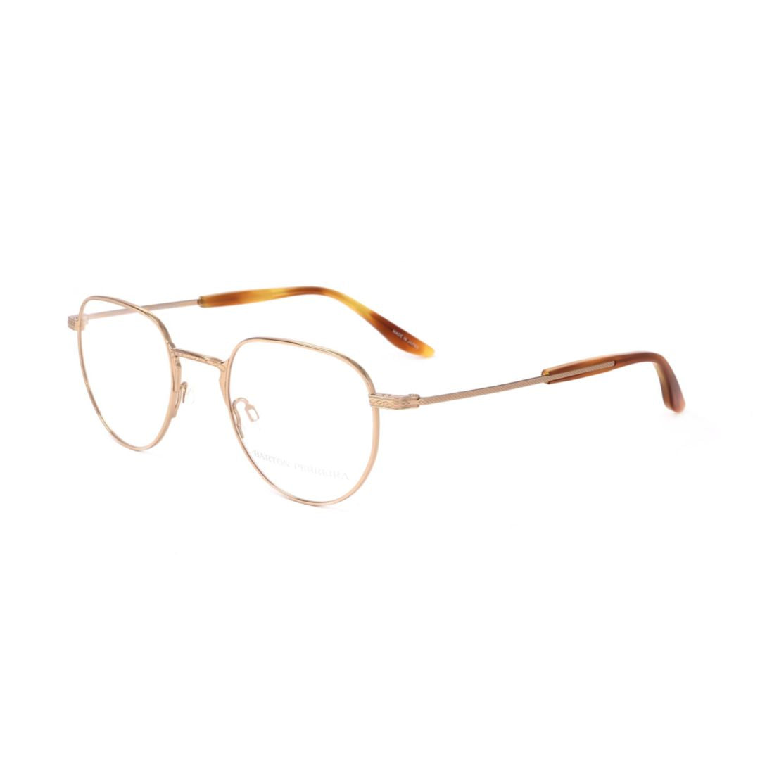 Bp5089 490ro Round Metal Frame Eyeglasses with Tortoiseshell Temple Tips