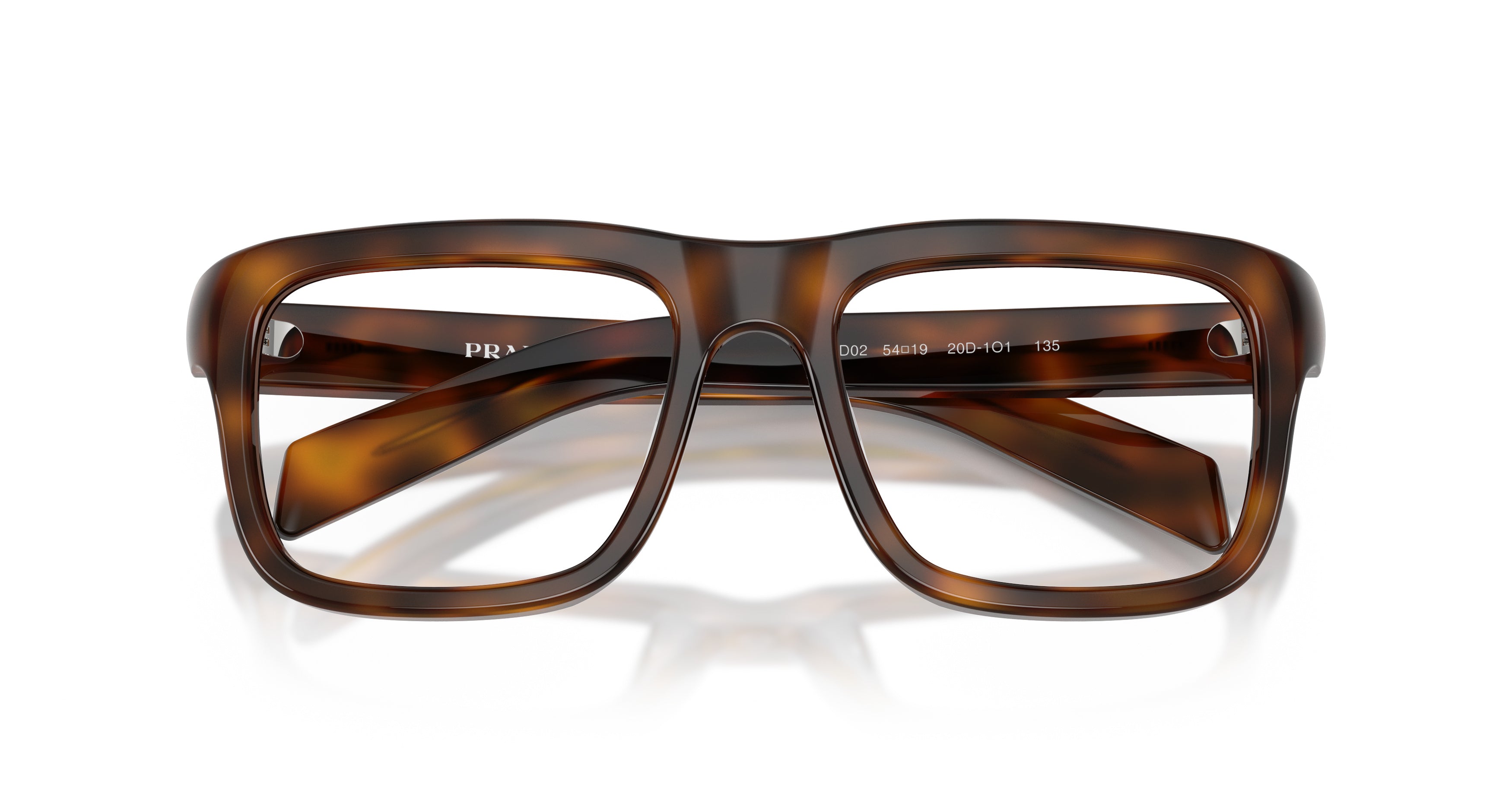 0pr D02v Oversized Square Frame Tortoiseshell Acetate Sunglasses