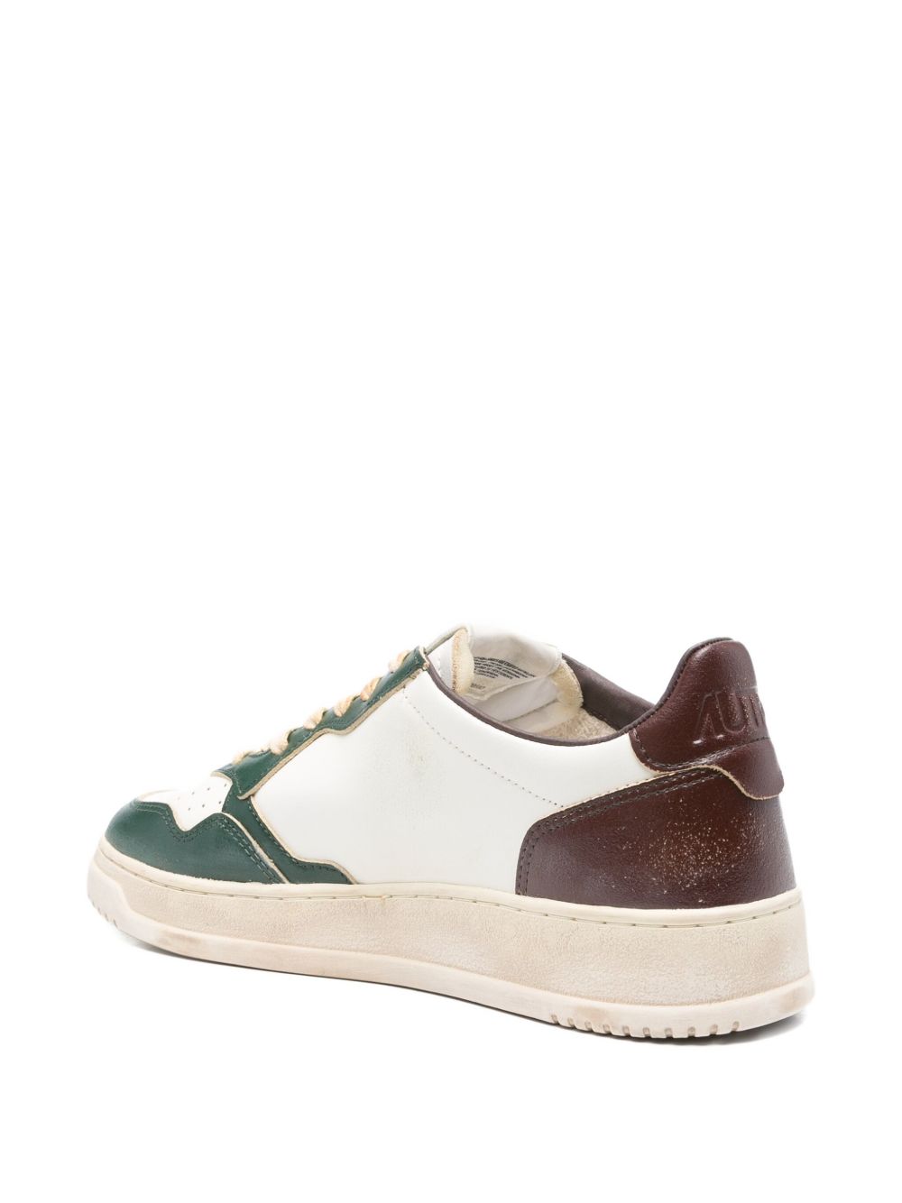 Low-Top Sneakers With Leather Panels