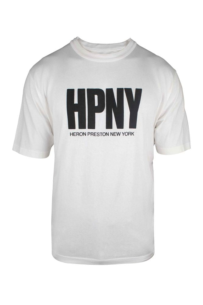 White Cotton T-Shirt With Bold Hpny Print