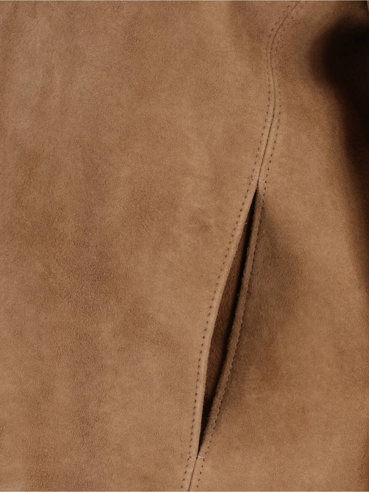 Brown Goat Suede Jacket