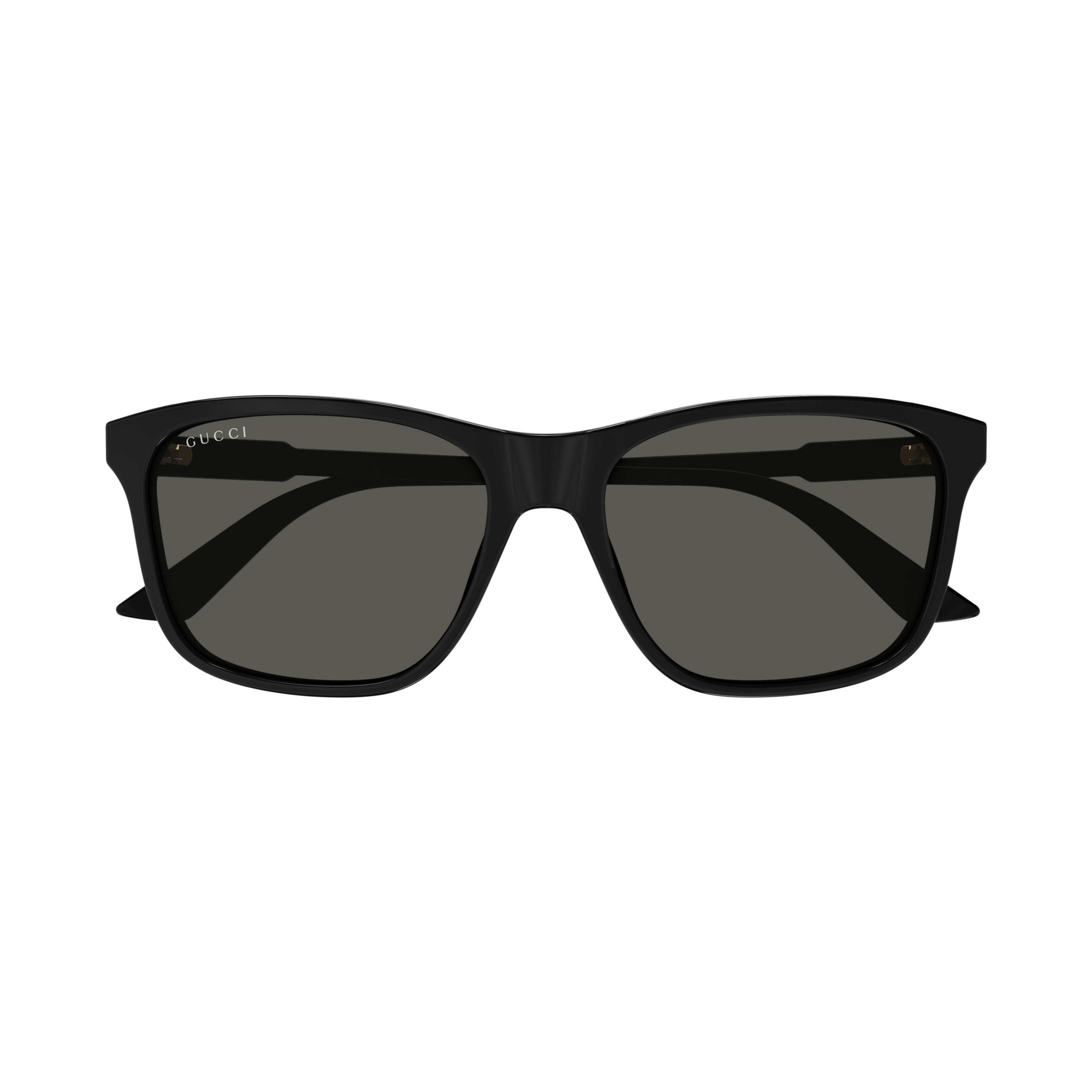 Gg1819s Glossy Black Rectangular Sunglasses